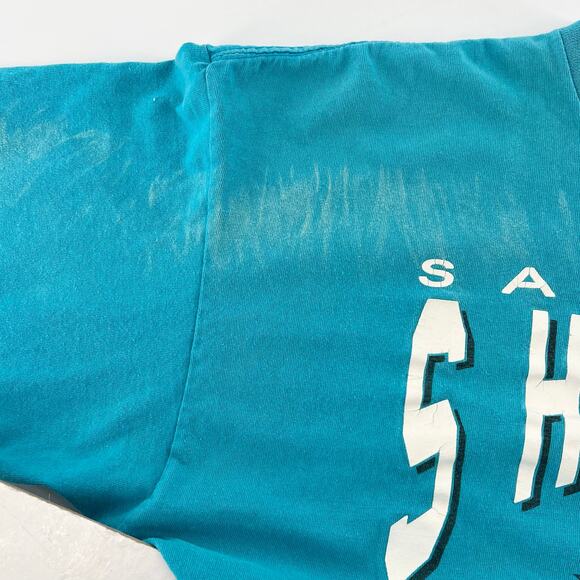 90s NHL San Jose Sharks Starter tshirt 1990s vintage - Picture 8 of 9